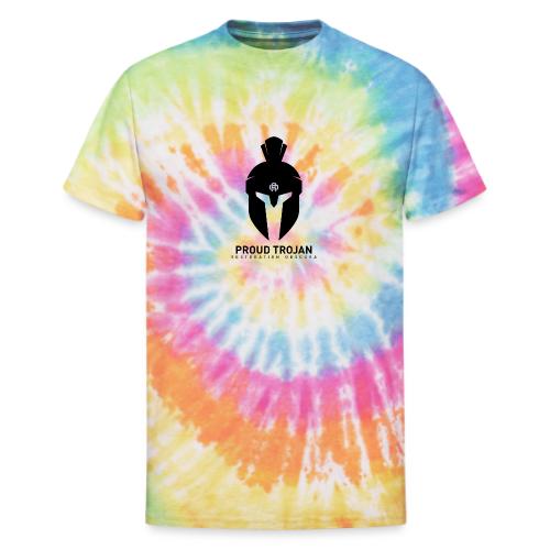 RO Trojan Battle Helmet - Unisex Tie Dye T-Shirt