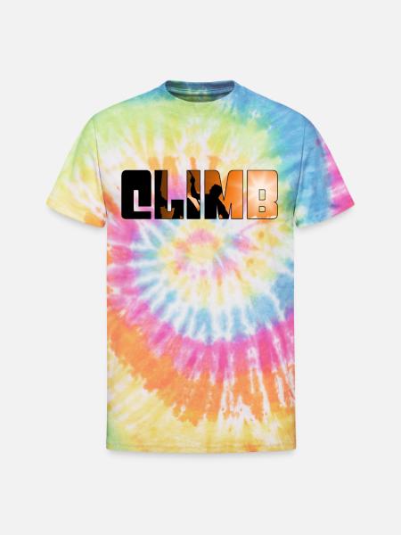 climb - Unisex Tie Dye T-Shirt - rainbow