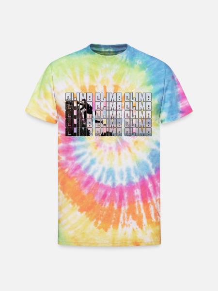 climb - Unisex Tie Dye T-Shirt - rainbow