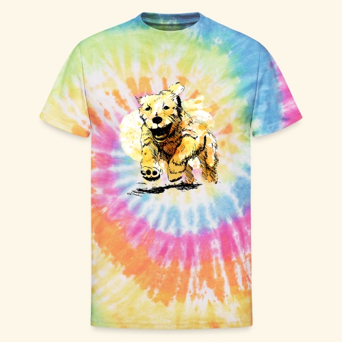 oil dog - Unisex Tie Dye T-Shirt