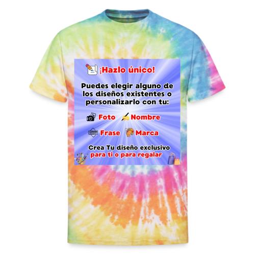 Personalized Souvenirs with Photo, Phrase, Design - Unisex Tie Dye T-Shirt