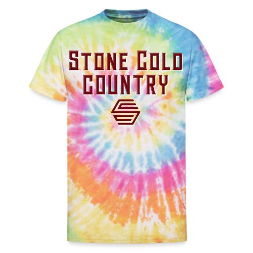 Stone Cold Country Band - Full Logo - Unisex Tie Dye T-Shirt