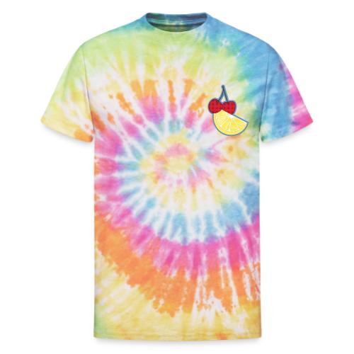 Cherry Lemon Duo Fruit Design - Unisex Tie Dye T-Shirt