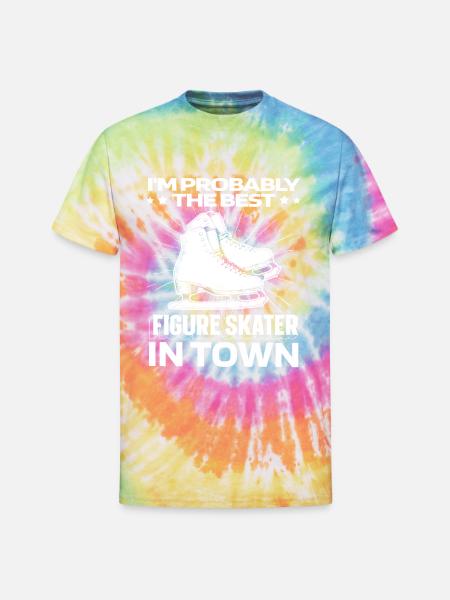 Figure Skating Funny - Unisex Tie Dye T-Shirt - rainbow