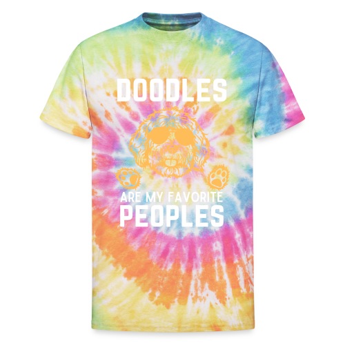 Labradoodles Are My Favorite Peoples - Unisex Tie Dye T-Shirt