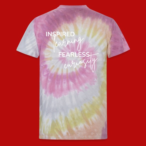 Inspired Learning Fearless Curiosity (Reversed) - Unisex Tie Dye T-Shirt