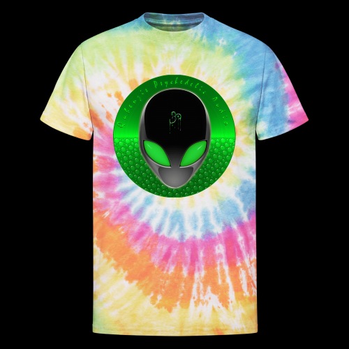 Psychedelic Alien Dolphin Green Cetacean Inspired - Unisex Tie Dye T-Shirt