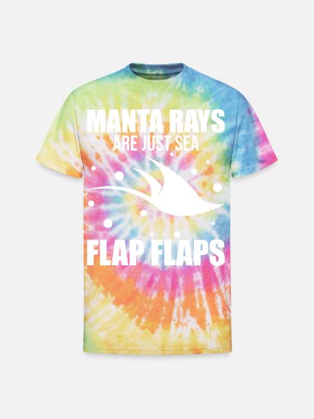 Funny Manta Ray Stingray - Unisex Tie Dye T-Shirt - rainbow