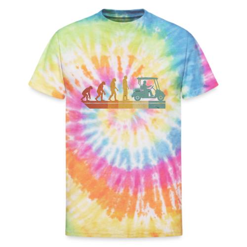 Evolution of Golf Funny Retro Cart Quote - Unisex Tie Dye T-Shirt