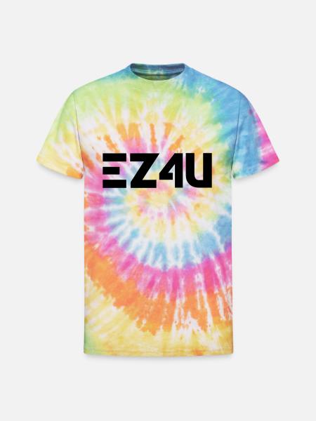 EZ4U logo black - Unisex Tie Dye T-Shirt - rainbow