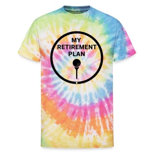 Golf Retirement Plan T-Shirt | Premium Cotton - Unisex Tie Dye T-Shirt