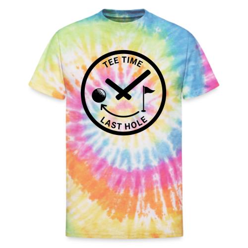 Tee Time Last Hole - Golf Addict Gift Tee for Men - Unisex Tie Dye T-Shirt
