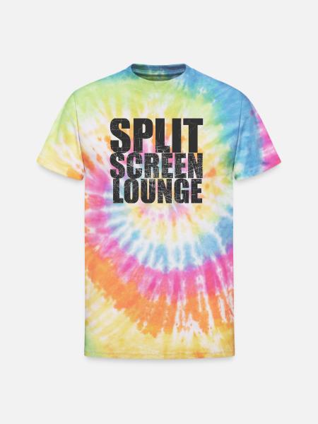 SPLIT SCREEN MAP - Unisex Tie Dye T-Shirt - rainbow