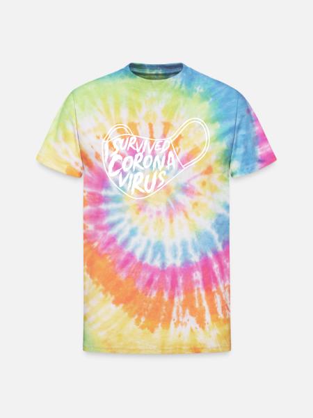I SURVIVED NEWS - Unisex Tie Dye T-Shirt - rainbow