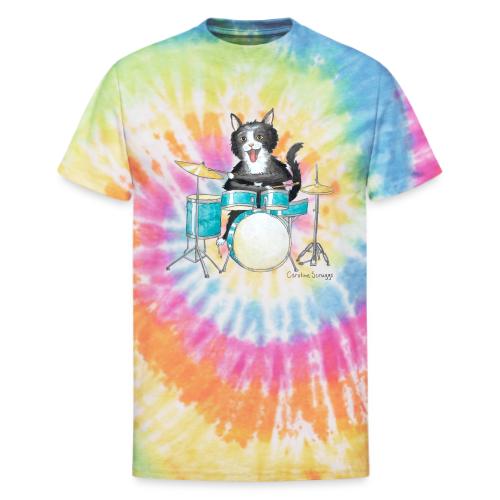 Drum Kitty - Unisex Tie Dye T-Shirt