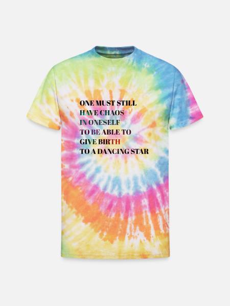 Motivational quote - Unisex Tie Dye T-Shirt - rainbow