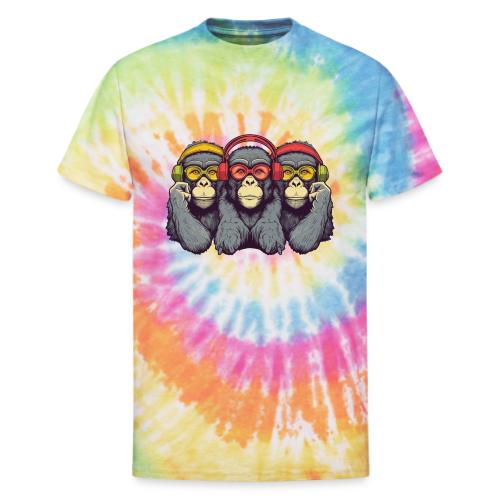 Three Wise Monkeys - Unisex Tie Dye T-Shirt