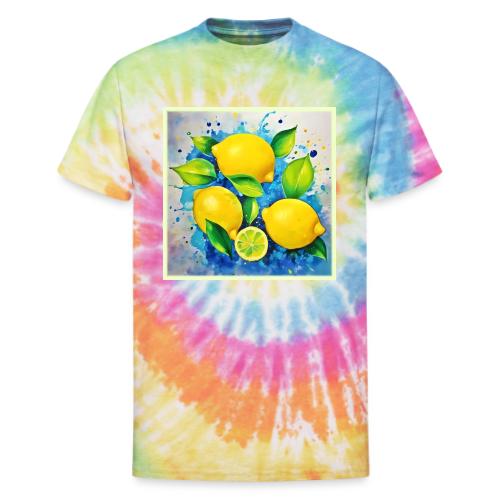 Lemons Splash of Color - Unisex Tie Dye T-Shirt