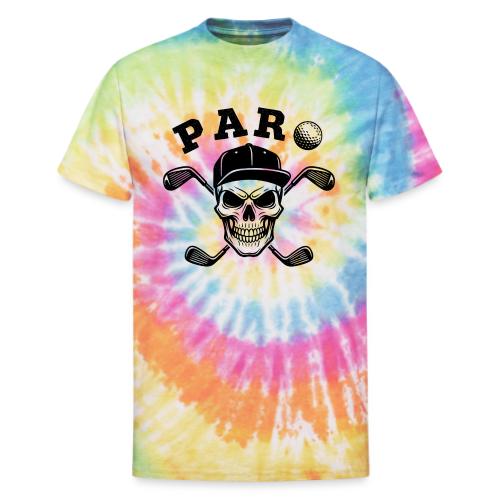 PAR Skull - Golf Gag Gift Tee for Men Cool Vintage - Unisex Tie Dye T-Shirt