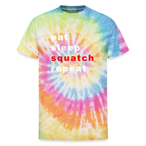 eat sleep squatch repeat - Unisex Tie Dye T-Shirt