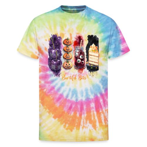 Spooky Cute Halloween Treats Art - Unisex Tie Dye T-Shirt