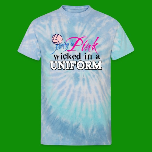 Wicked in Uniform Volleyball - Unisex Tie Dye T-Shirt