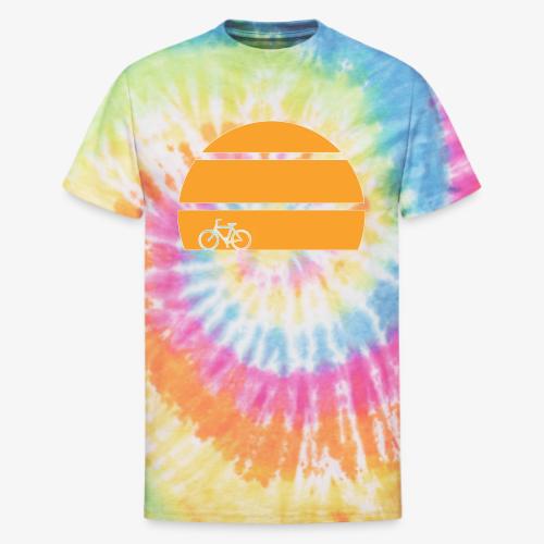 Bicycle Sunset v2 - Unisex Tie Dye T-Shirt