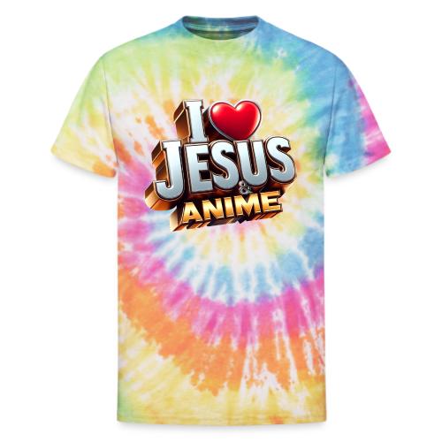 I Love Jesus & Anime - Unisex Tie Dye T-Shirt