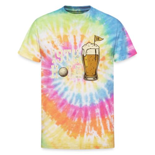 Golf Lover T-Shirt: The 19th Hole Beer Design - Unisex Tie Dye T-Shirt