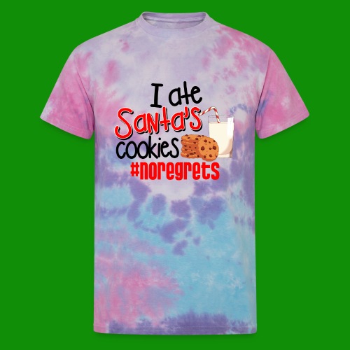 #NoRegrets Santa's Cookies - Unisex Tie Dye T-Shirt
