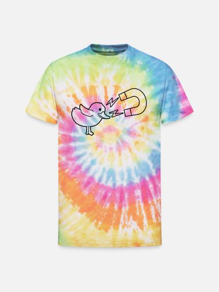 Womanizer Logo Chick Magnet - Unisex Tie Dye T-Shirt - rainbow