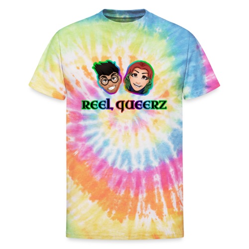 Reel Queerz Hosts - Unisex Tie Dye T-Shirt