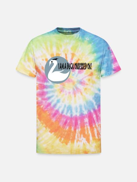 DUCKY DESIGN - Unisex Tie Dye T-Shirt - rainbow