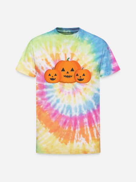 Boo-tiful HelloWeen - Unisex Tie Dye T-Shirt - rainbow