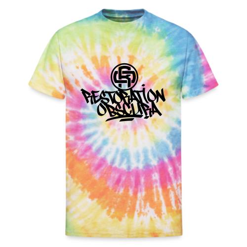 RO Tag 1. Fat marker logo. - Unisex Tie Dye T-Shirt
