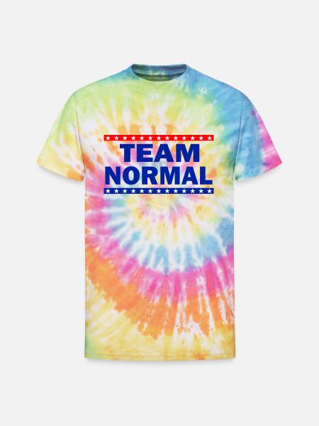 Team Normal - Unisex Tie Dye T-Shirt - rainbow