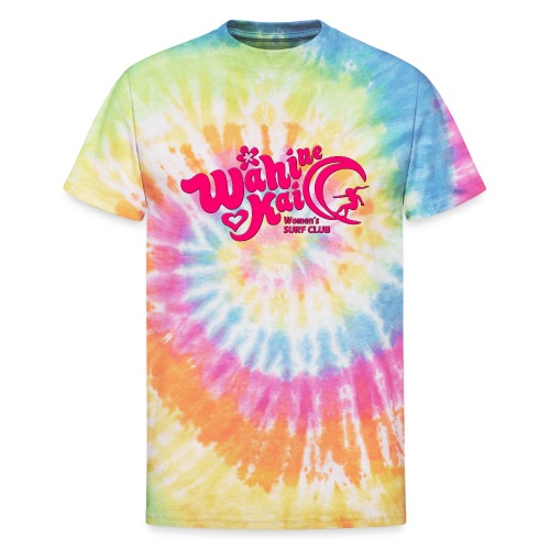 Wahine Kai Logo pink - Unisex Tie Dye T-Shirt