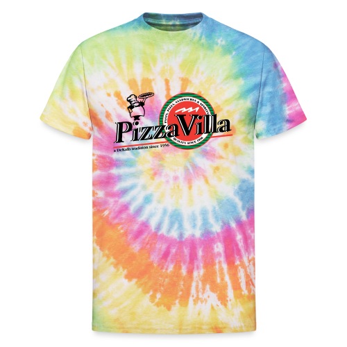 Pizza Villa logo - Unisex Tie Dye T-Shirt
