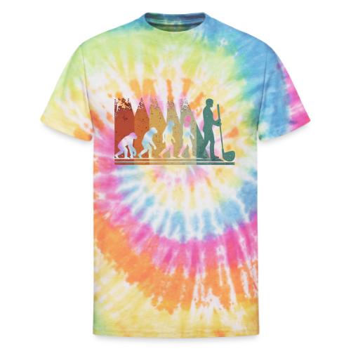 Evolution of Golf - Golf Dad Gift Tee for Men - Unisex Tie Dye T-Shirt