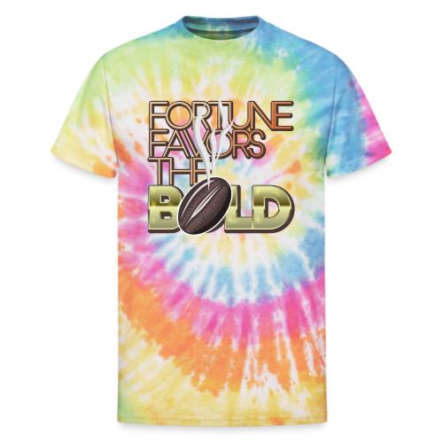 Fortune Favors the Bold - Unisex Tie Dye T-Shirt