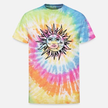 Artistiek Romanschrijver krassen Sun and Moon,The sun heals me,The moon feels me' Unisex Tie Dye T-Shirt |  Spreadshirt