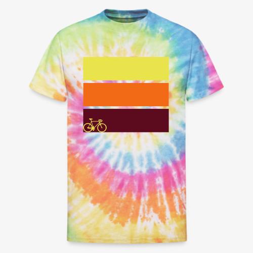 tricolor with bicycle - Unisex Tie Dye T-Shirt