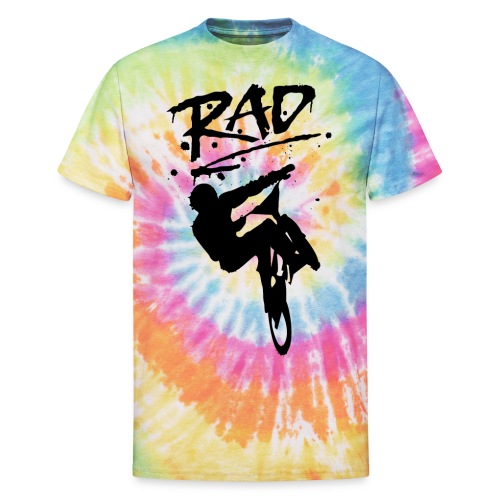 RAD BMX Bike Graffiti 80s Movie Radical Shirts - Unisex Tie Dye T-Shirt