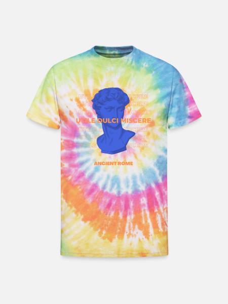 Latin Quote Roman Art - Unisex Tie Dye T-Shirt - rainbow