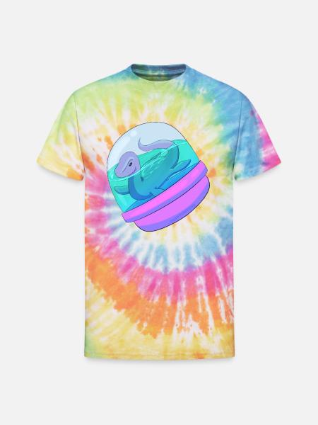 Capsule Cryptids Nessie - Unisex Tie Dye T-Shirt - rainbow