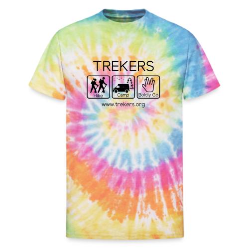Trekers black logo - Unisex Tie Dye T-Shirt