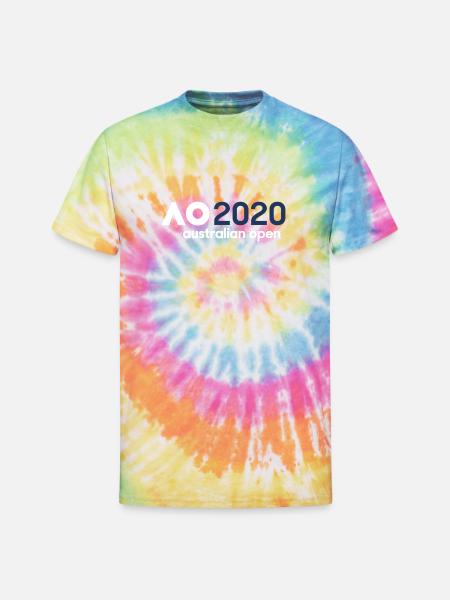 australian open logo - Unisex Tie Dye T-Shirt - rainbow