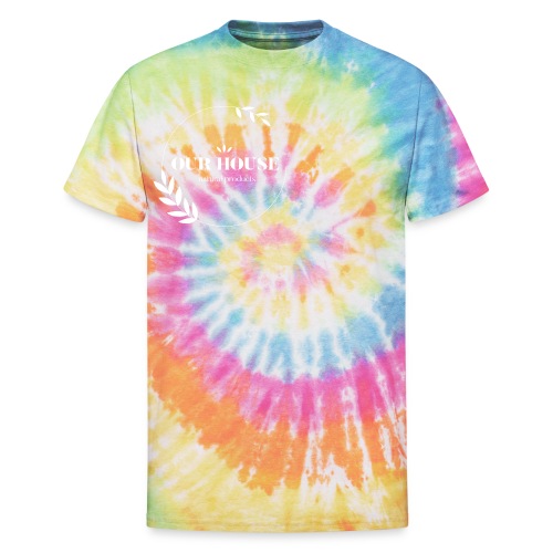 Our House Natural Products Logo - Unisex Tie Dye T-Shirt