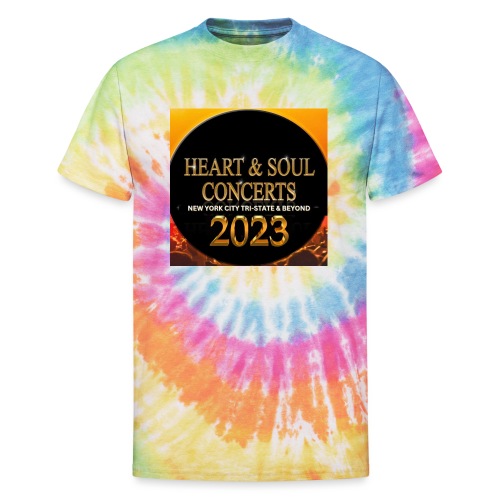 Heart & Soul Concerts brand Logo 2023 - Unisex Tie Dye T-Shirt