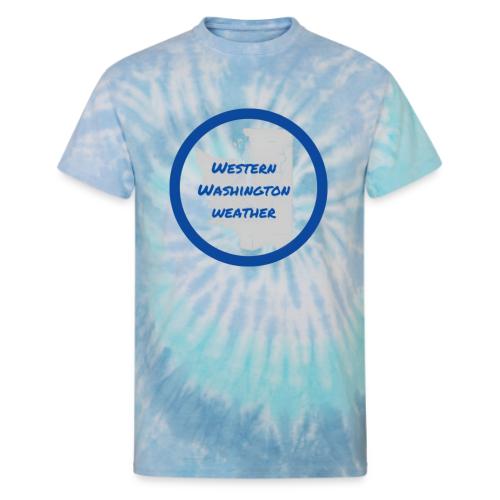 Western Washington Weather Logo - Unisex Tie Dye T-Shirt
